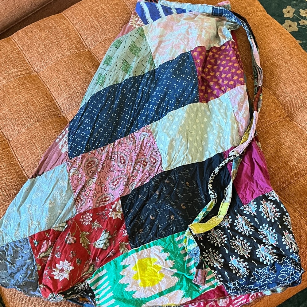 100% Cotton Multi Color Wrap Skirt